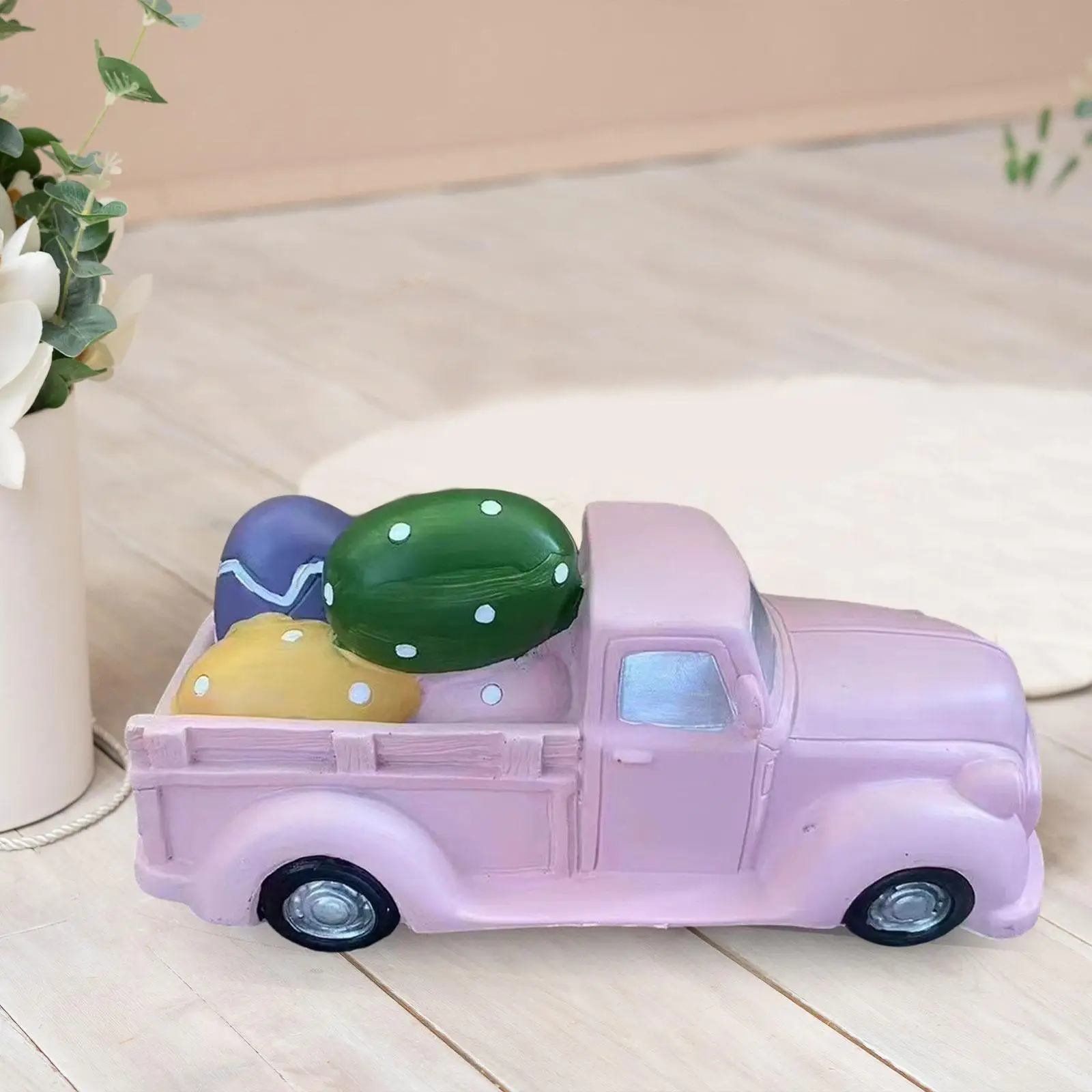 

Easter Truck Decor Living Room Table Mantel Home Resin Crafts Farmhouse Tabletop Decor Vintage Farmhouse Truck Truck Decorations