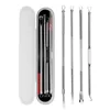 Pimples Blackhead Remover Clip Ultra-fine Tweezers Black Dots Blackhead Extractor Acne Needle Facial Cleaner Skin Care Tools 2