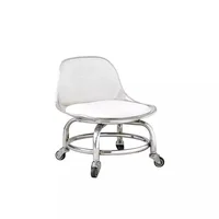 Household Backrest Low Stool with Wheels, Toddler Roller Skating Chair, Stylish Small Chair for Kids' Use Kids’ Rolling 6