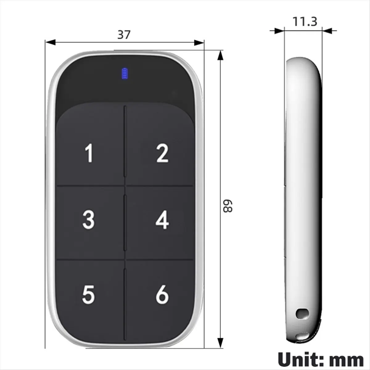 트렌디한 스타일433MHz 주파수 차고 게이트 원격 제어 롤링 코드 433MHz 전기 도어 차고 롤러용 핸드 송신기