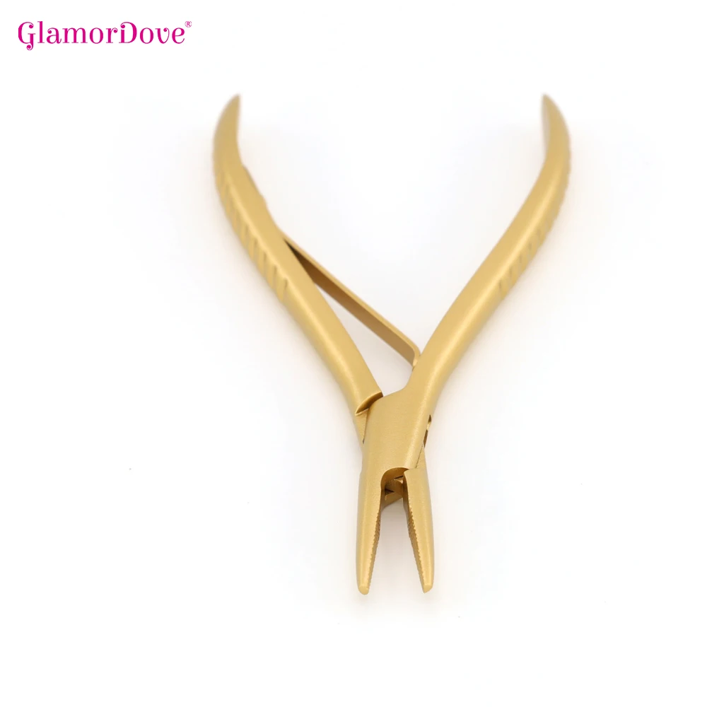 Weft Application Pliers 1Pcs Flat Shape with Teeth Professional Hair Extension Beads Dreadlock Pliers Tools hair extension pliers
