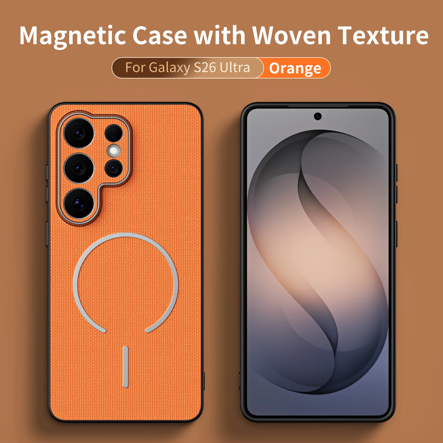 Luxury Techwoven Fabric Magnetic Phone Case Cover