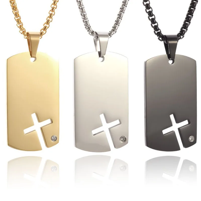 PAURO - Collar Con Colgante De Acero Inoxidable Para Hombre