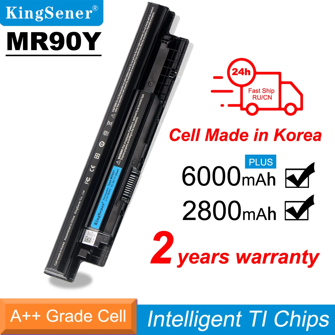 

KingSener MR90Y XCMRD Laptop Battery for DELL Inspiron 3421 3721 5421 5521 5721 3521 3437 5537 Vostro 14-3449