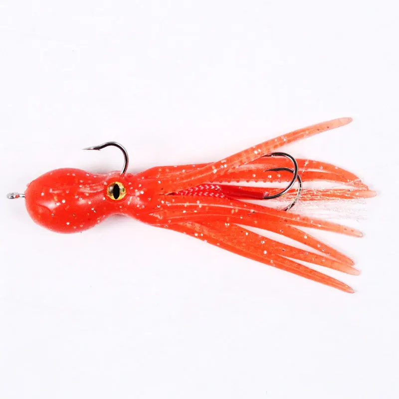 

Octopus Swimbaits 21g/11cm Soft Sea Fishing Baits Skirt Tail Hard Lures Saltwater Metal Jigging Head Hooks Rockfish Lingcod Bass