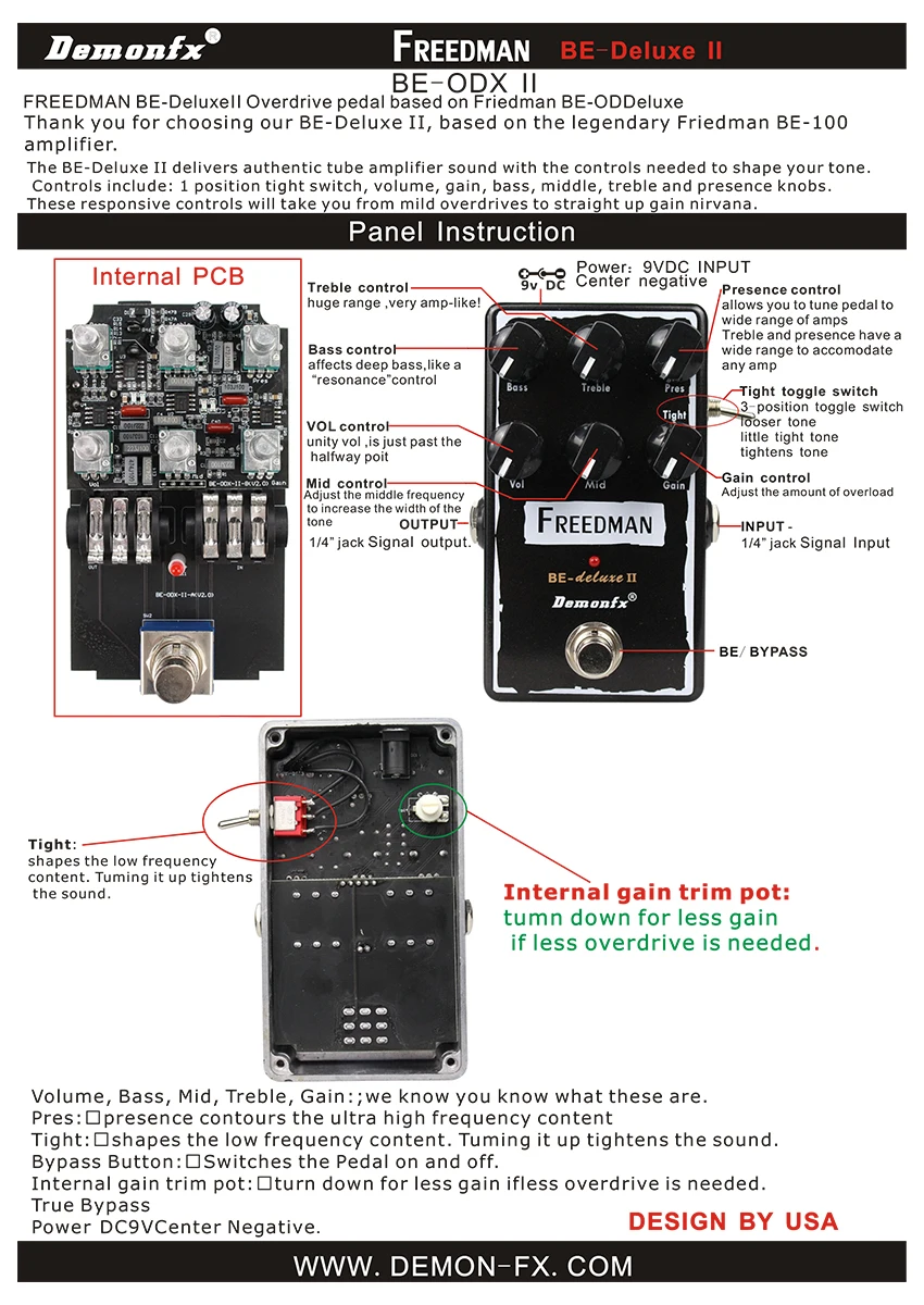 Ultimate Drive E-Gitarren-Effektpedal: Overdrive, Distortion, Delay, Kompressor, Chorus, Obsessive Compulsive Drive Booster – Detail 21