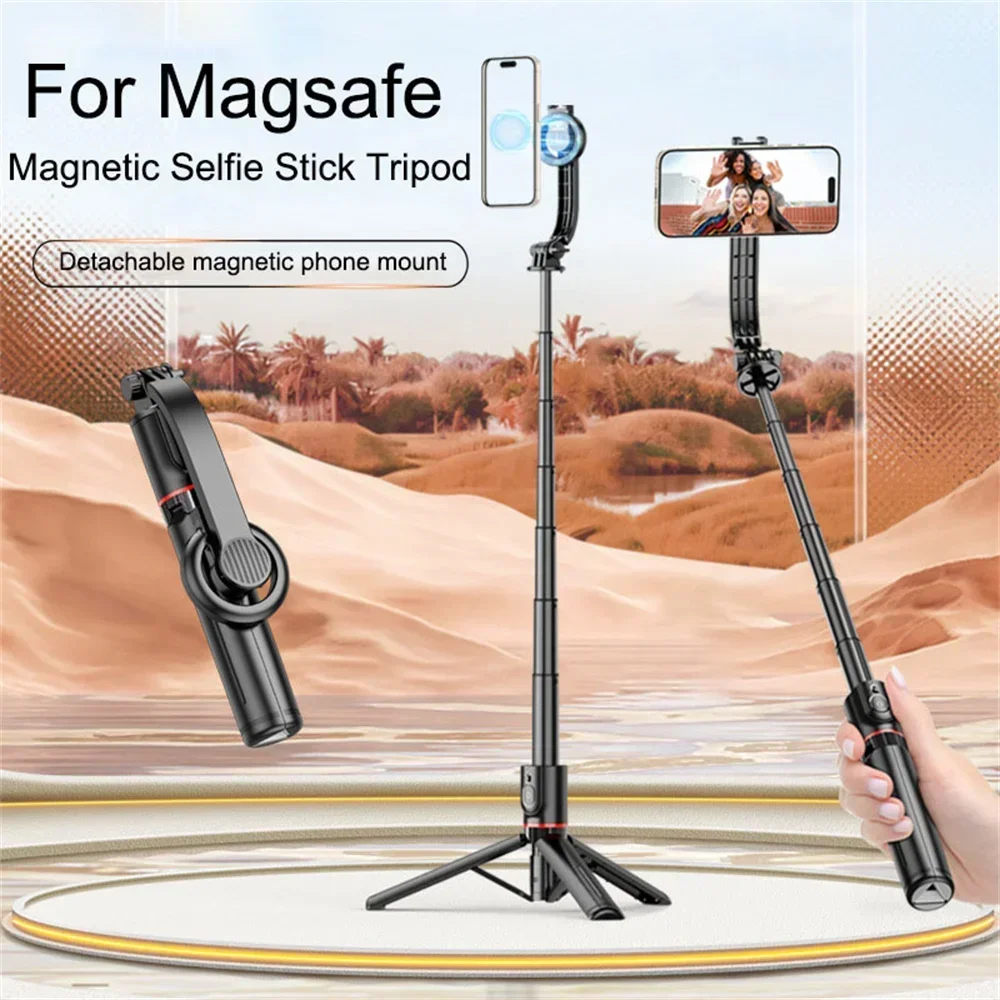 Manbily Supporto Doppio per Treppiede per Smartphone Treppiede Clip Supporto per Doppio del Telefono Cellulare per Video Vlgo Iphone selfie stick, 360° Rotabile con 4 Scarpe Fredde, Vite da 1/4