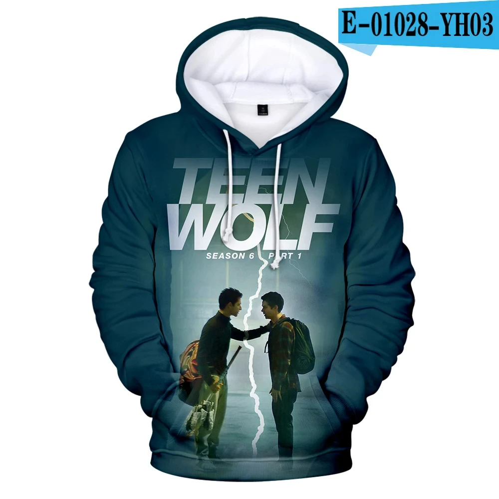 

New American TV series Teen Wolf Hoodie for Men 3D Printing Trendy Sweatshirt Fashion Women Tracksuit Streetwear Youth Pullover