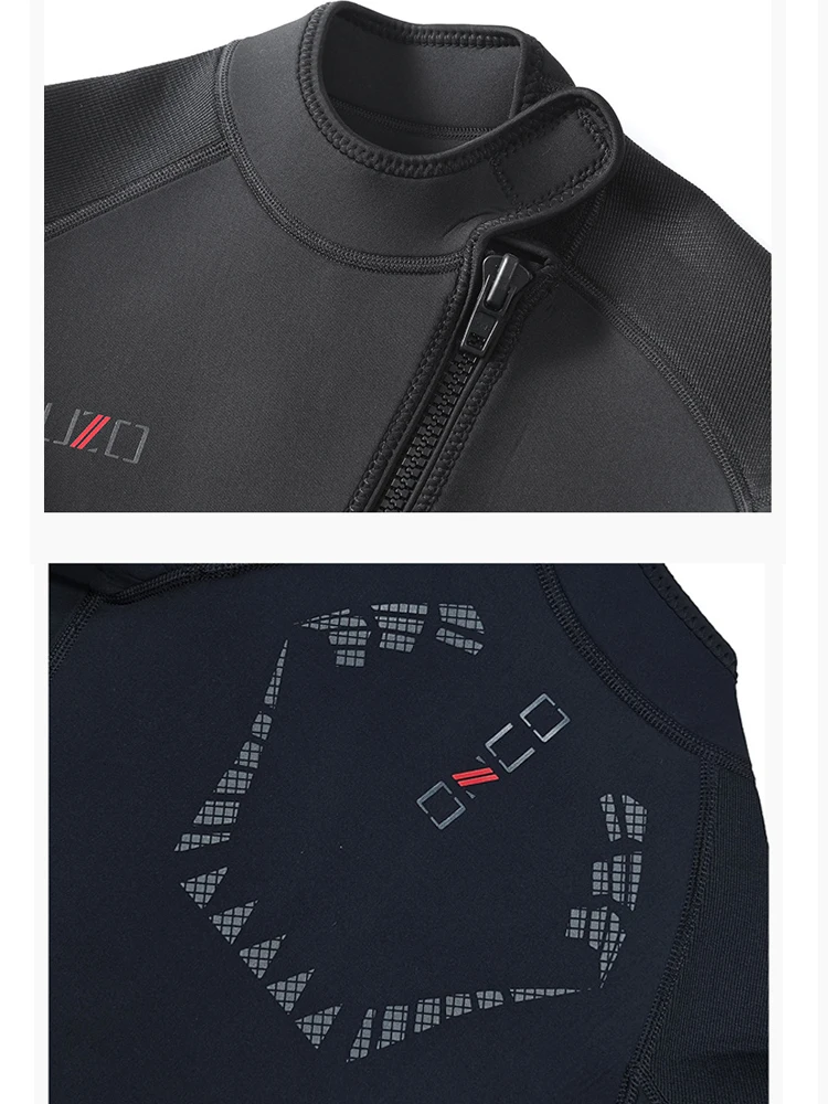 Shorty Wetsuits，3mm Upgraded Neoprene Wetsuits for Men，Front Full-Length Zip Design UV Protection Suit for Surfing Snorkel