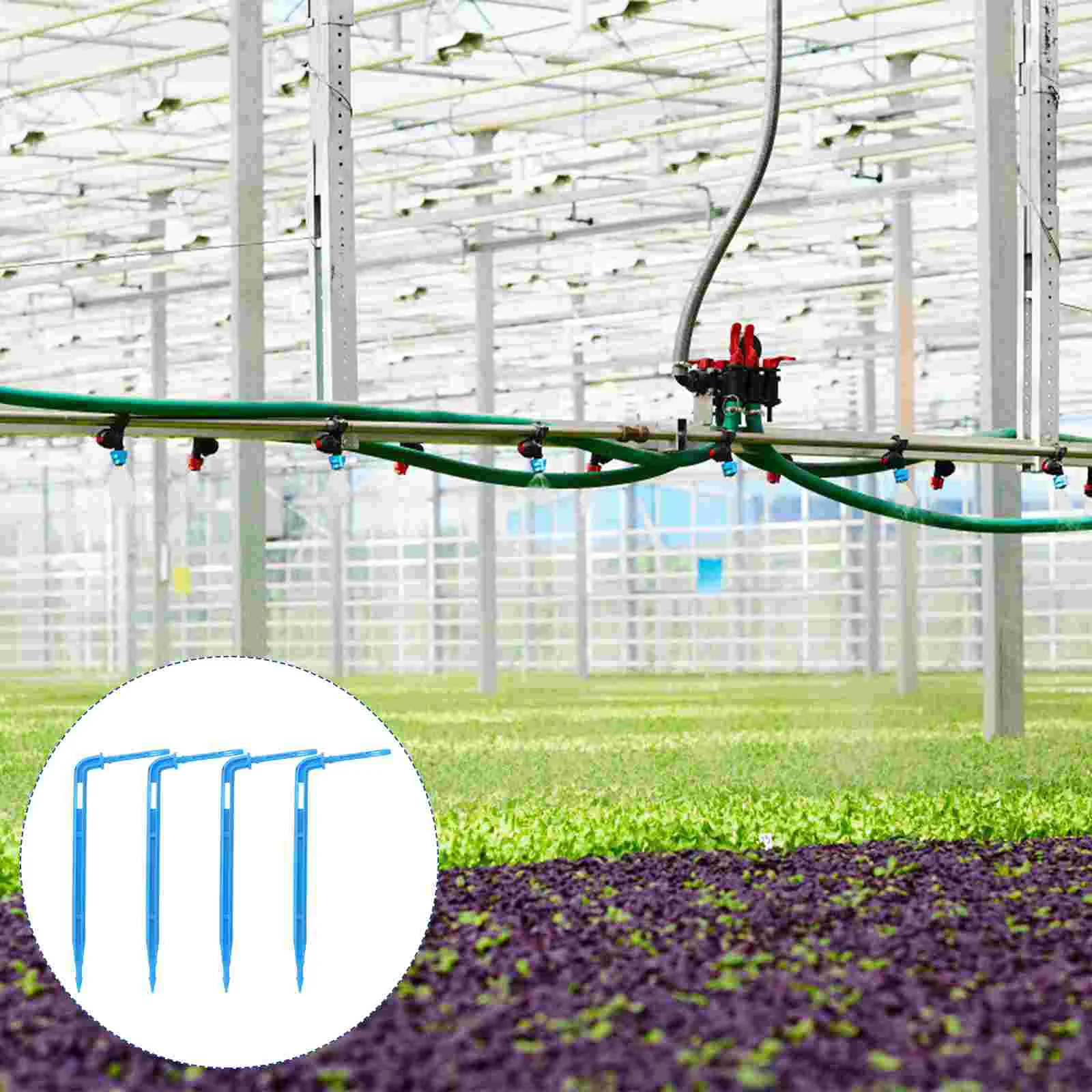 

100 PCS Spray Irrigation System Stakes Water Dripper for Plants Emitters Automatic