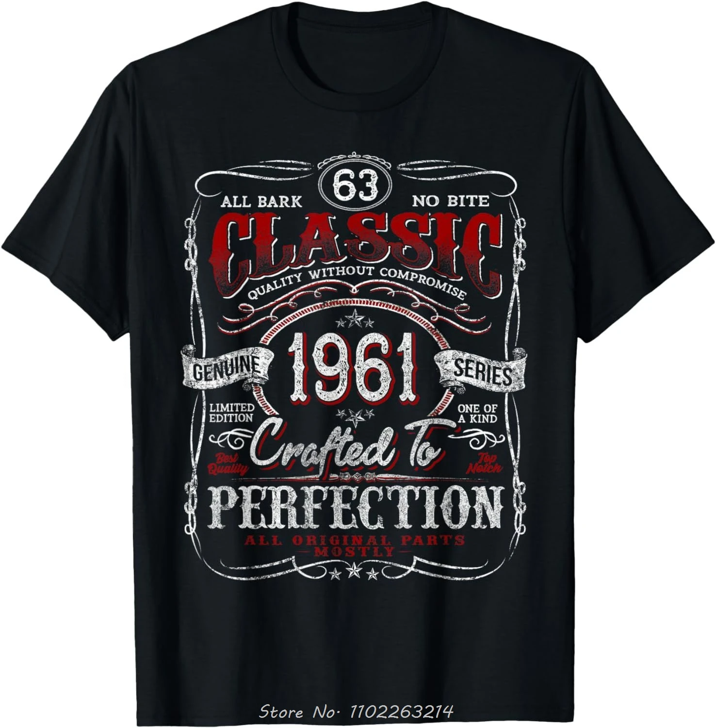 Vintage 1961 Oversized Men's Cotton T-Shirt – Birthday Edition
