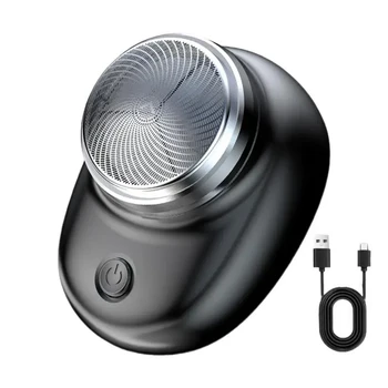 Mini Portable Electric Shaver – Pocket-Size Wet & Dry Beard Trimmer for Travel