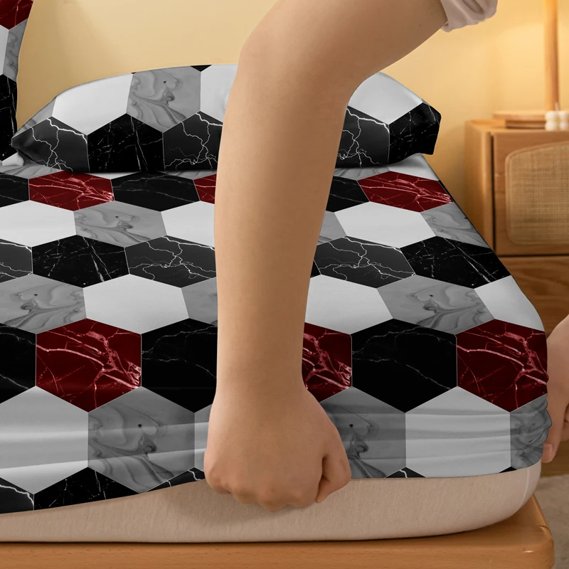 1 Piece of Fashion Marble Pattern Frosted Bedsheet, Bedroom Printed Bedspread, Bedding (Excluding Pillowcases) 4 1 Piece of Fashion Marble Pattern Frosted Bedsheet, Bedroom Printed Bedspread, Bedding (Excluding Pillowcases) 4