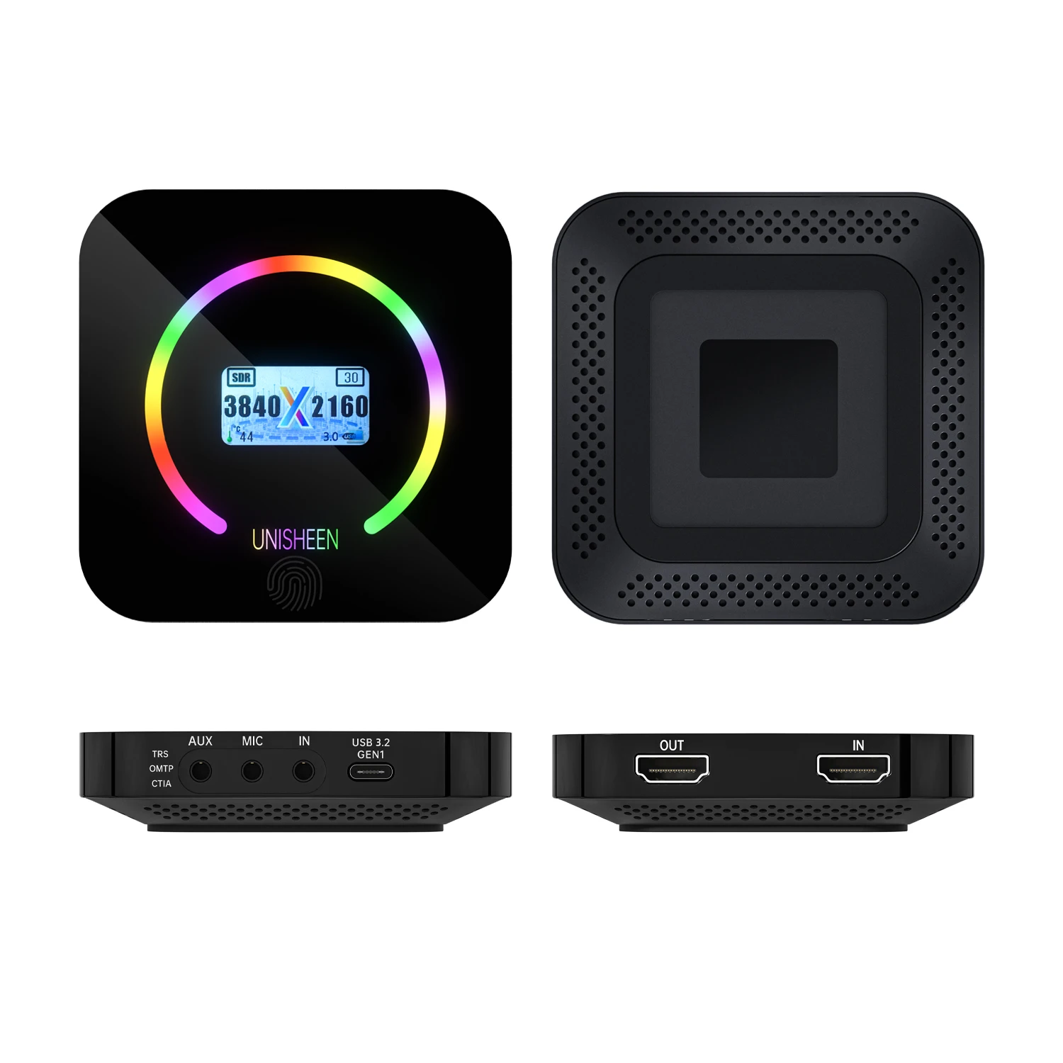Video Capture Card HDR VRR Game Streaming Equipment 2160p 4K 60fps Loopout HDMI OBS vMix PS5 Grabber Dongle