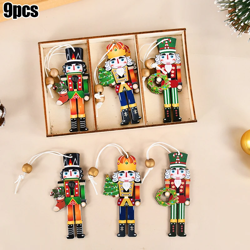 thumbnail image 1 of Cascanueces de Navidad, soldado, colgante de madera, adornos colgantes para árbol de Navidad, decoración navideña 2024 para el hogar, regalos de Año Nuevo 2025, 1 of 5