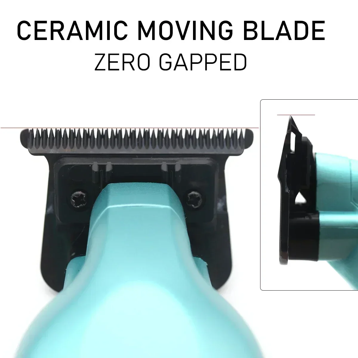 WMARK NG-317 Hair Trimmer Machine Zero Gapped DLC Blade with Base Charger Professional Hair Clipper for Men Finishing Machine 5