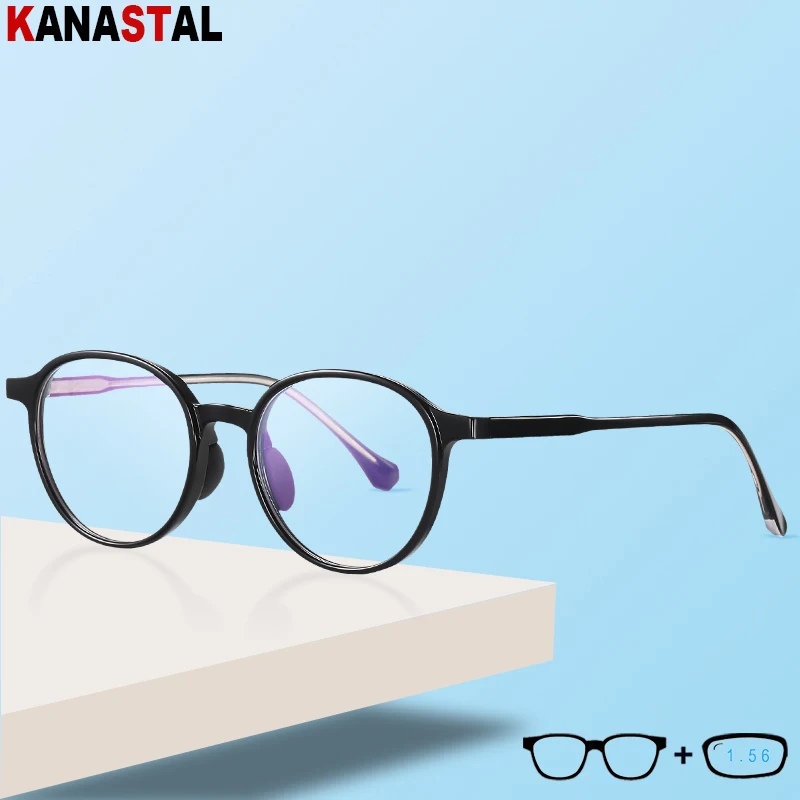 

Women Blue Light Blocking Reading Glasses Men Prescription Glasses CR39 Optics Myopia Presbyopic Eyeglass TR90 Eyeglasses Frame