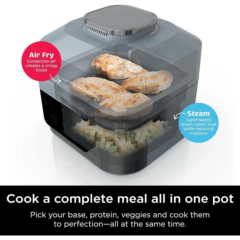 Ninja SF301 Speedi Rapid Cooker & Air Fryer, 6-Quart Capacity, 12-in-1 Functions to Steam, Bake, Roast, Sear, Sauté, Slow Cook 4