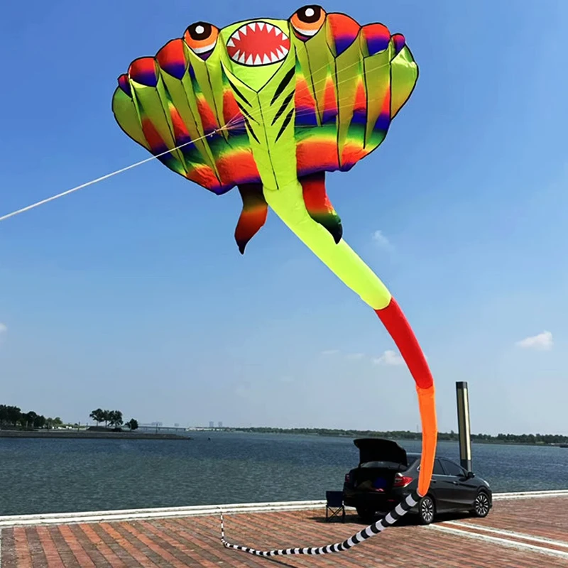 12.5M 3D Soft Ray Kite 9 Air Inlet Inflatable Large Animal Beach Professional Kites Easy To Fly Anti Tear Packaging Bag Cometas 2