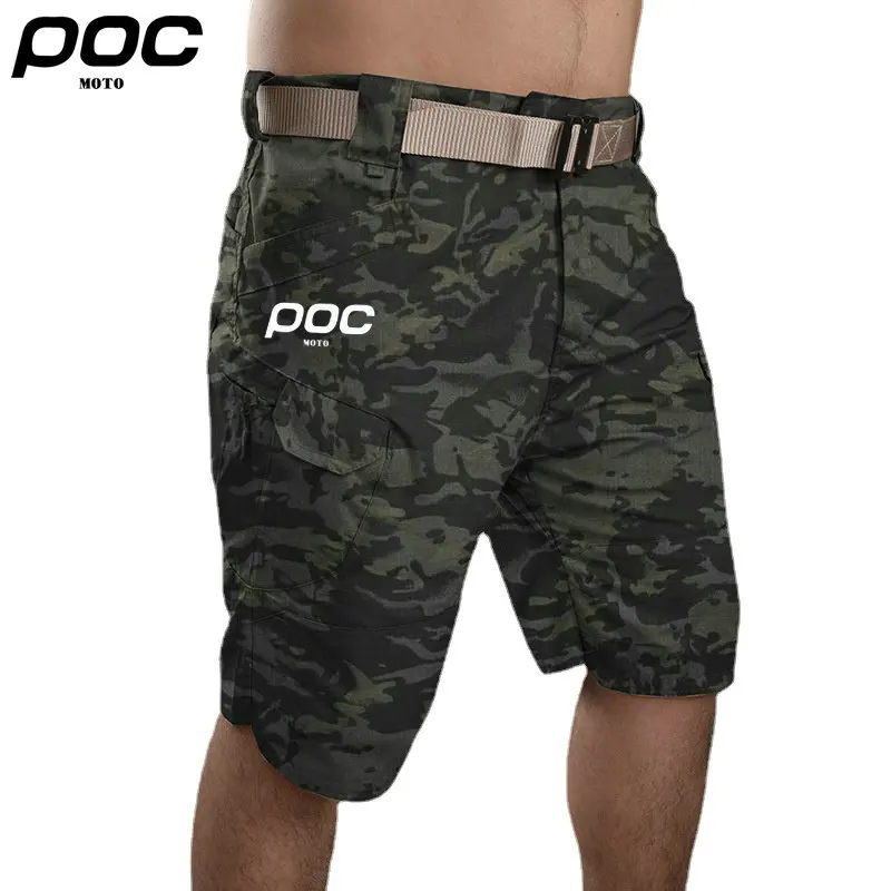 MOTO POC Cycling Mountain Bike Shorts Men's Cycling Shorts Road Bicycle Trousers Waterproof Loose Fit Sports Short MTB Pants Man sport shorts,men sport pants