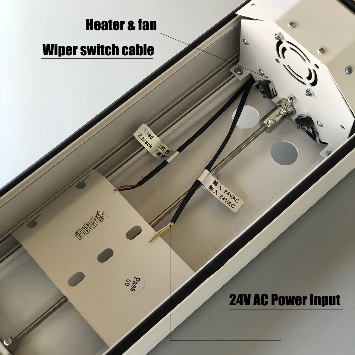 12 Inch Surveillance CCTV Camera Housing Outdoor Case Waterproof Enclosure Aluminium Cover With Windshield Wiper Heater Fan