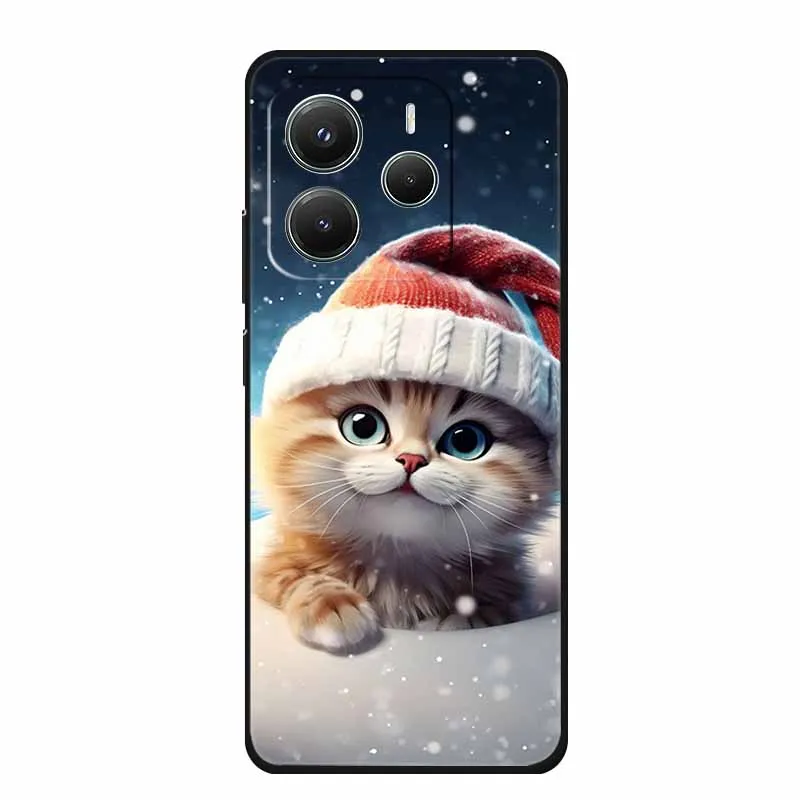 Sleek Black Silicone TPU Soft Phone Case - Protective Shell Back Cover