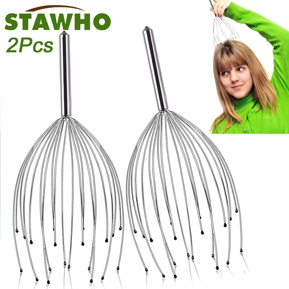 2pc Scalp Massagers With 20 Claws Handheld Head Massage Scratcher For