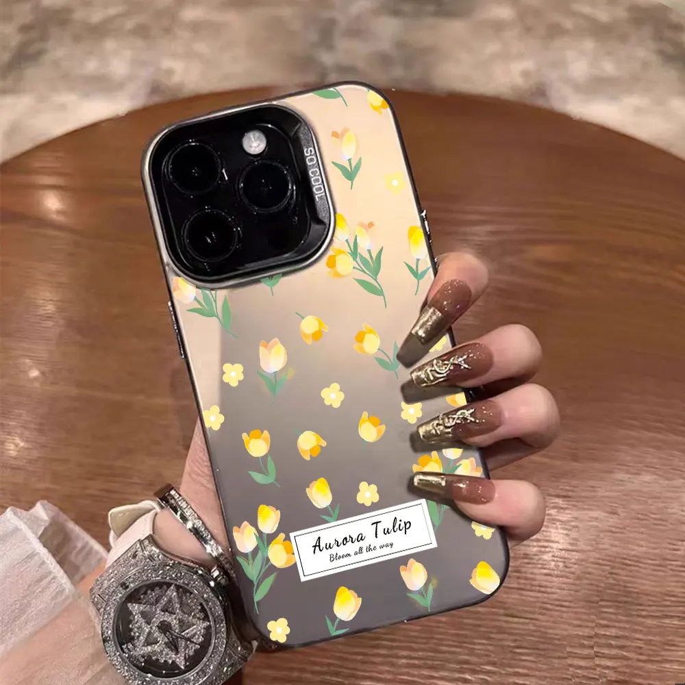 Shockproof IMD Flower Design Phone Case