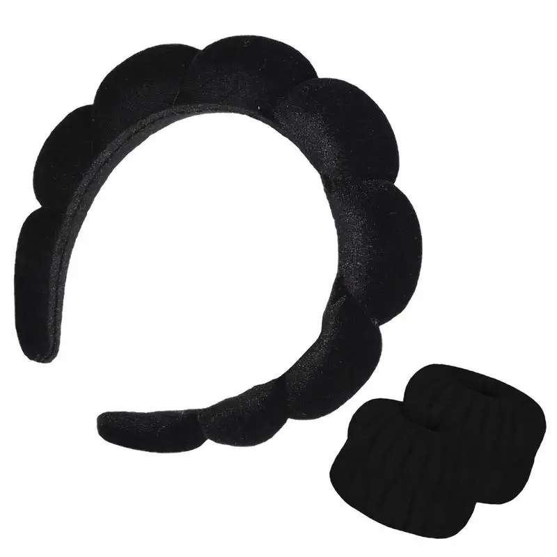 

Sponge Hairband Spa Face Headband Makeup Headbands Soft Face Wash Hairbands Bath Stuff Cosmetic For Girls And Women