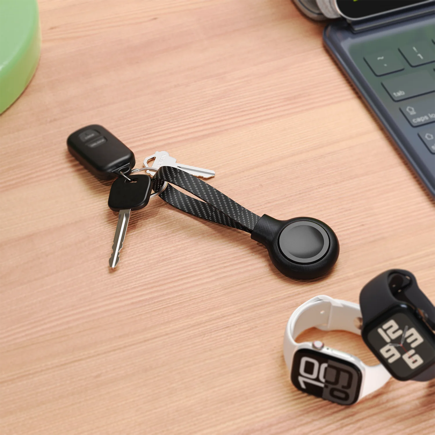 Bonola Braided Lanyard Magnetic Wireless Watch Charger with Buckle