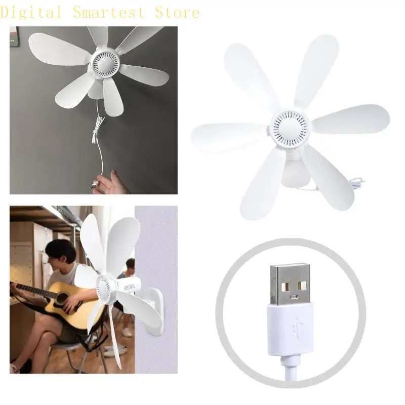 85AA 벽 마운트 욕실 팬 단일 속도 USB 전원 팬 공간 제한 환경 긴 코드 262cm