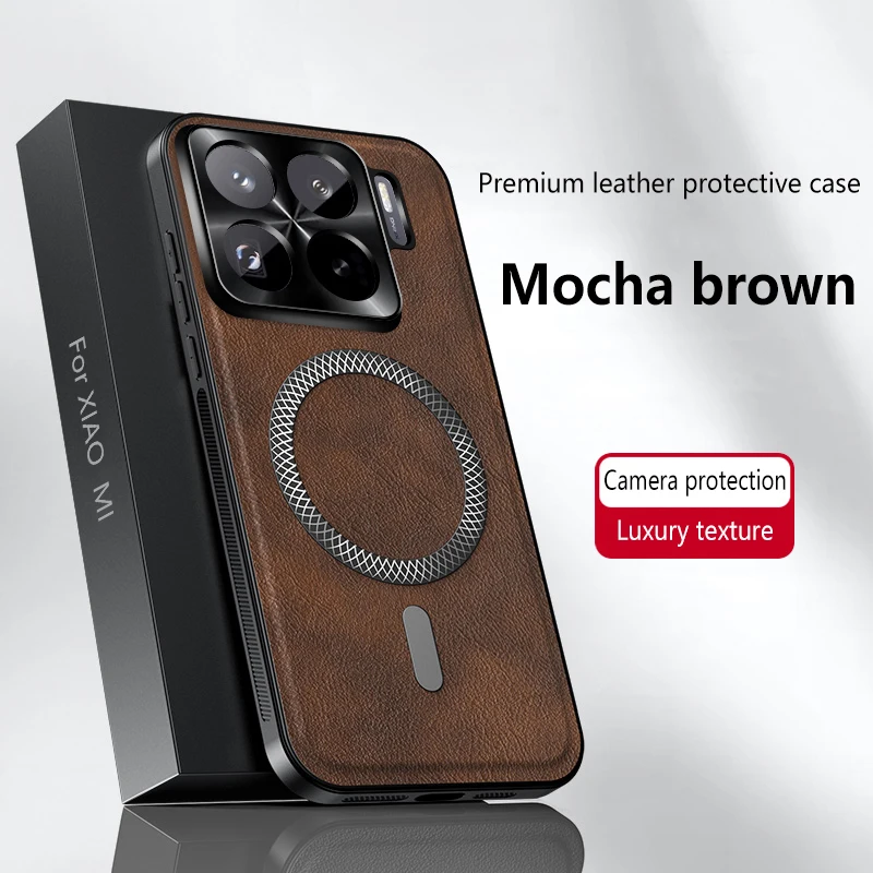 Magnetische Hülle für Xiaomi Mi 17T 15T 14T Pro 15T 13T Cover Leder Weich Stoßfest Mag-safe Metall Kameraschutz Schale Fundas
