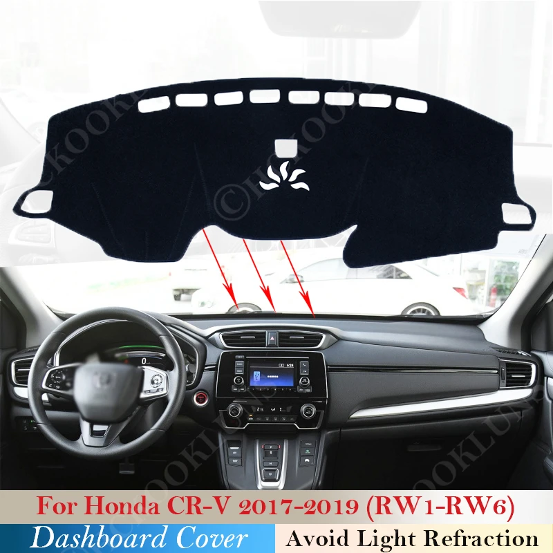 

Полиэстер для Honda CR-V 2017 2018 2019 RW1 ~ RW6 CRV аксессуары коврик от солнца RW2 RW3 RW4 RW5 защитная накладка на приборную панель