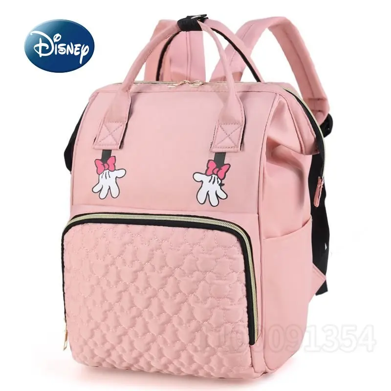 Disney Mickey New Diaper Bag Backpack Luxury Brand Diaper Bag Backpack High Capacity High Quality Cartoon Fashion Baby Bag 4