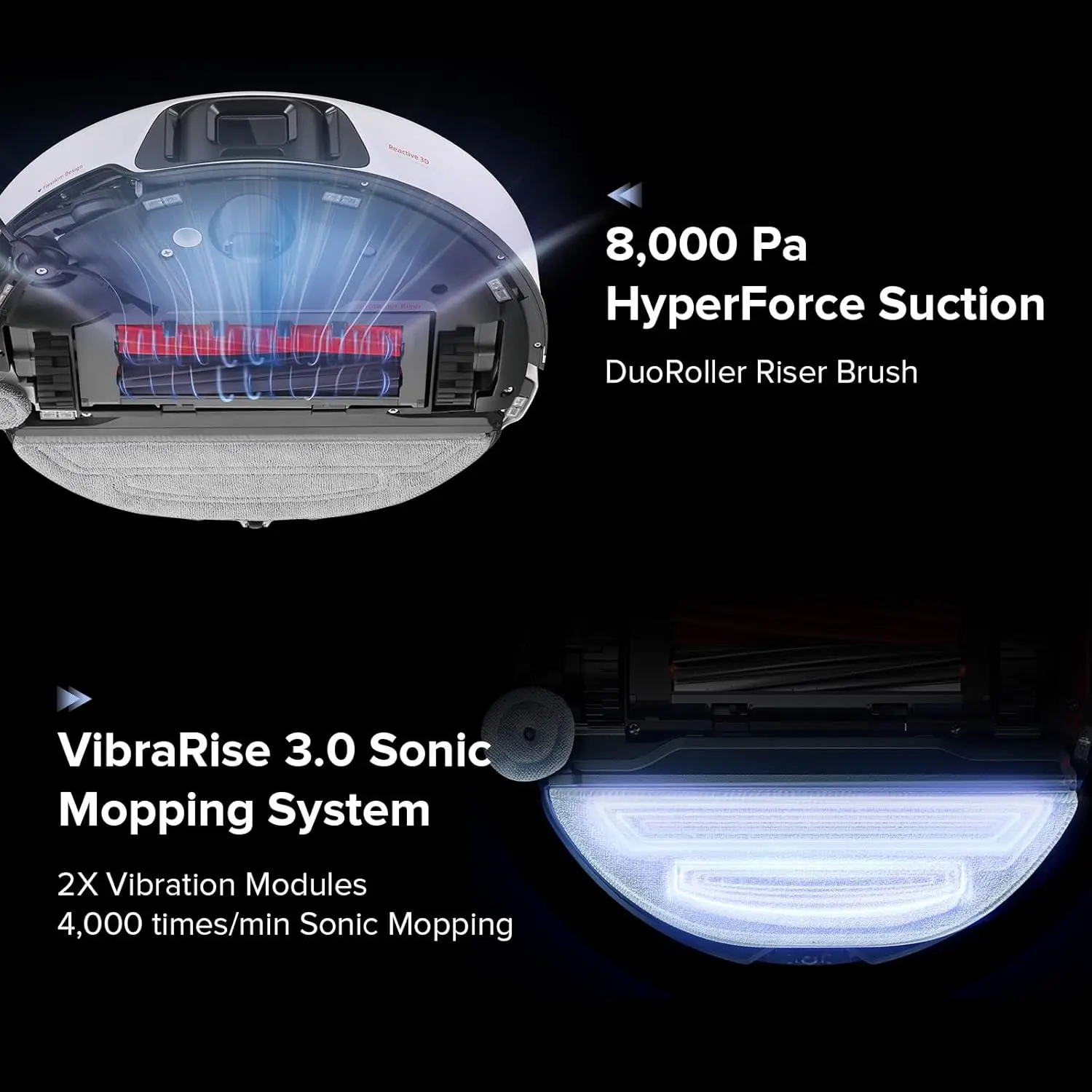 S8 Max Ultra Robot Vacuum and Mop Auto Mop Washing&Drying Smart Dirt Detection Self-Emptying 8000Pa Suction 20mm Mop Lifting 4