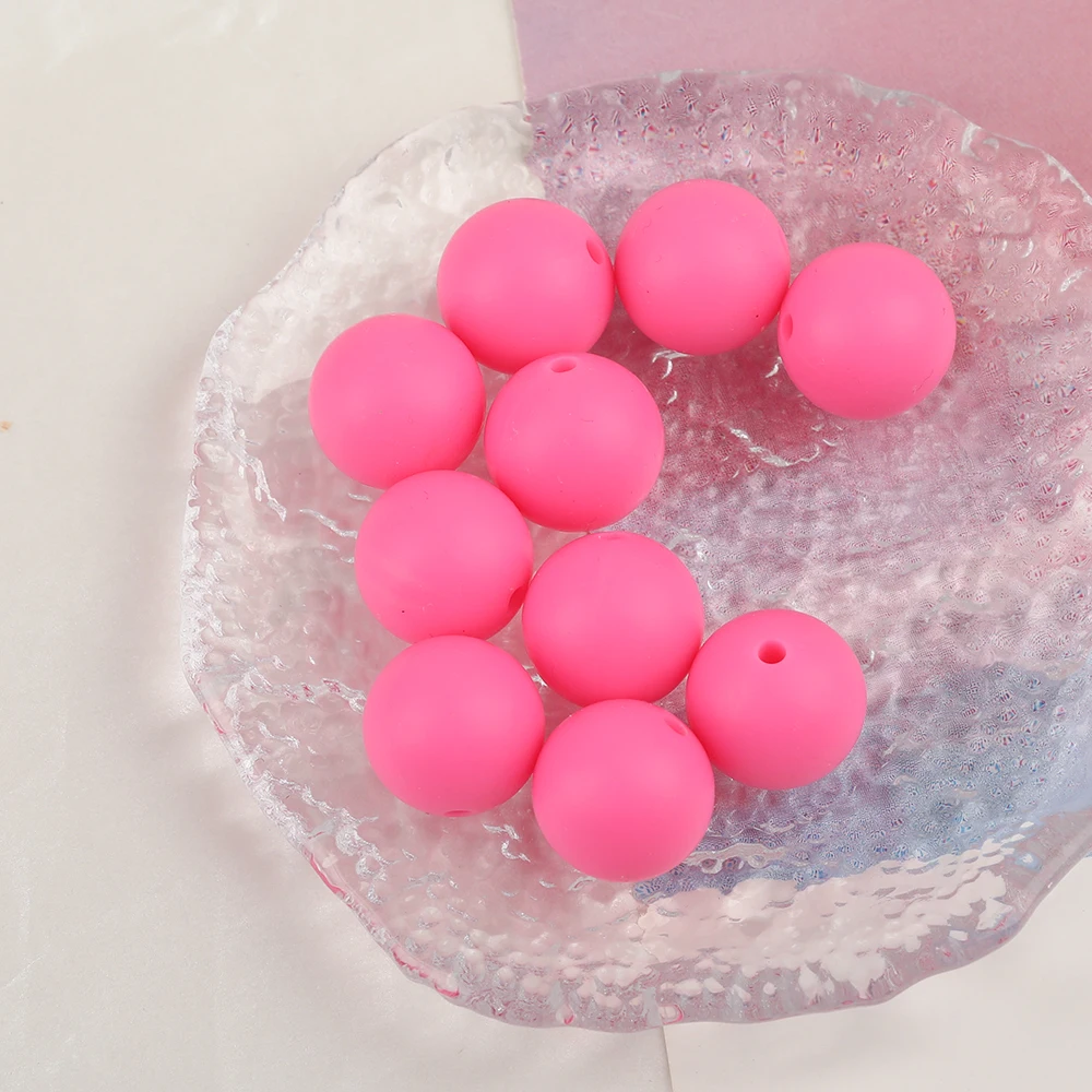 Cordial Design 100Pcs 12/15MM Choose/Silicone Material Beads/Baby Edible Beads/Chewable/Jewelry Accessories/DIY Making Findings - cordial