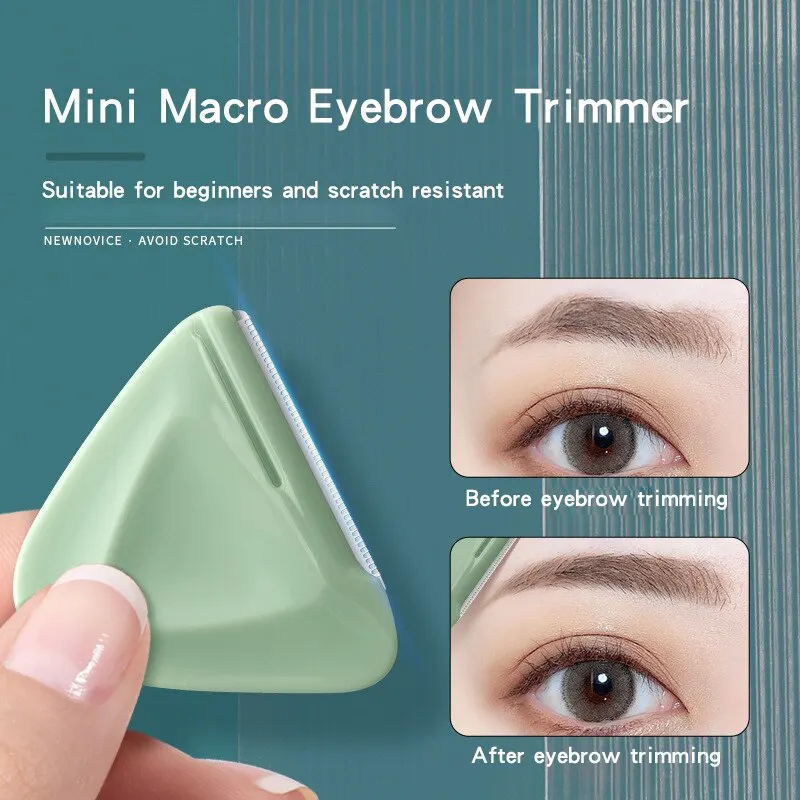 Eyebrow Trimmer Triangle Portable Safety Eyebrow Scraper Special Trimmer Blade Beauty Tool 1/2/3pc