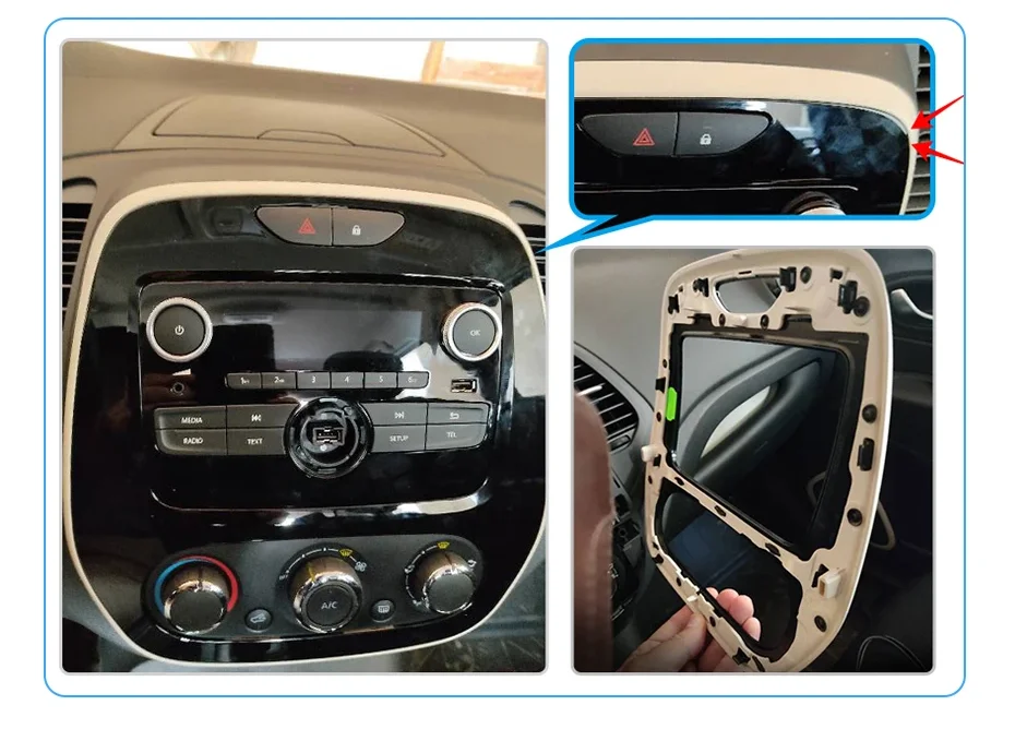 Für Renault Kaptur Captur 2016-2019 Drahtlose CarPlay Apple Android Auto Auto Radio GPS RDS WiFi BT 4G 8 core Multimedia Stereo – Detail 3