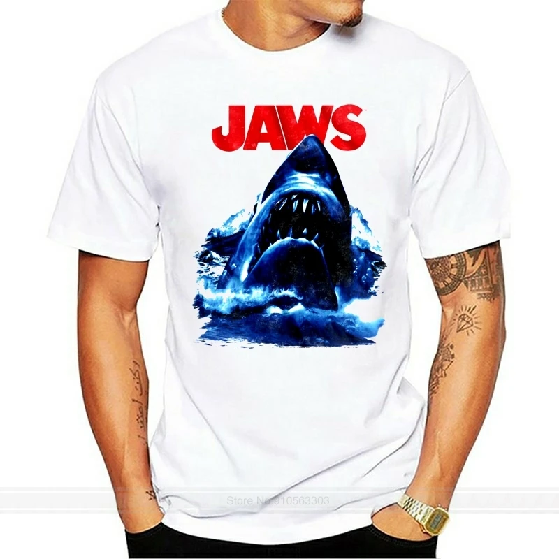 Jaws Bad Waves Maglietta Per Bambini Shark Rising Ocean Boys Girls Top Youth Funny Tee Shirt Fashion T-Shirt Uomo Cotton Brand Teeshirt