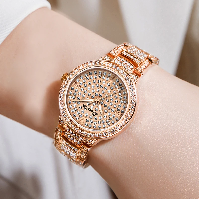 

JLANDA Brand Fashion White Diamond Quartz Watch for Women High Quality Stainless Steel Waterproof Women Watches Relogio Feminino