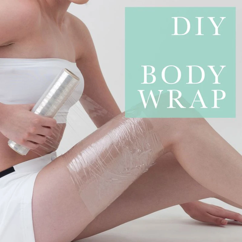 2PCS Osmotic Plastic Body Wrap Workout Transparent Sweat Enhancer Shaper Stomach Reduces Cellulite Film Effect Applicator
