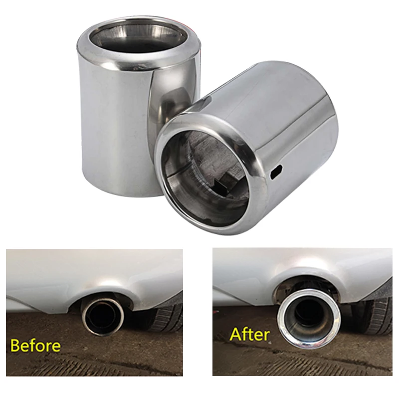 Car Stainless Steel Exhaust Pipe Chrome Exhaust Muffler Tip for Mazda 6