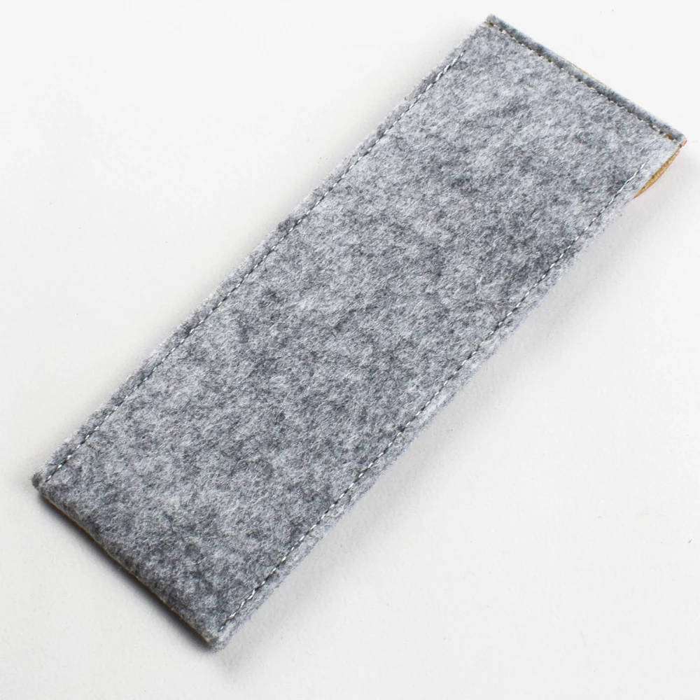 Custodia protettiva per penna in feltro con chiusura a scatto Pencilcase-perfetta per organizzare penne forniture per ufficio e scuola - immagine 2