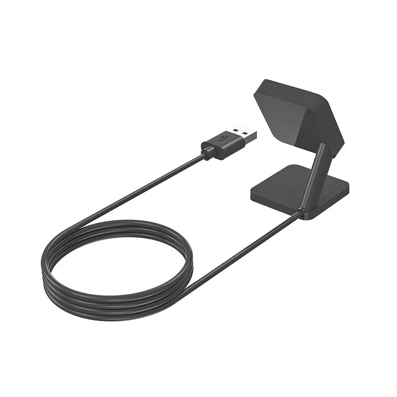 데스크탑 스탠드 도크 충전기 전원 어댑터 Amazfit T-rex 3/Trex3 Pro/Balance 2/1 헬리오 스트랩 시계용 USB 충전 케이블 홀더