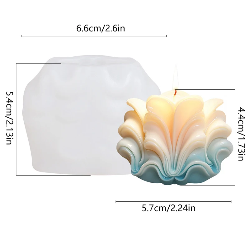 Stampo In Silicone LOVELEGIS A Forma Di Conchiglia Marina Per Sapone, Resina, Gesso - Dimensioni: 8,6x6,5x4,2 Cm, Resistente Da -50° A +180°