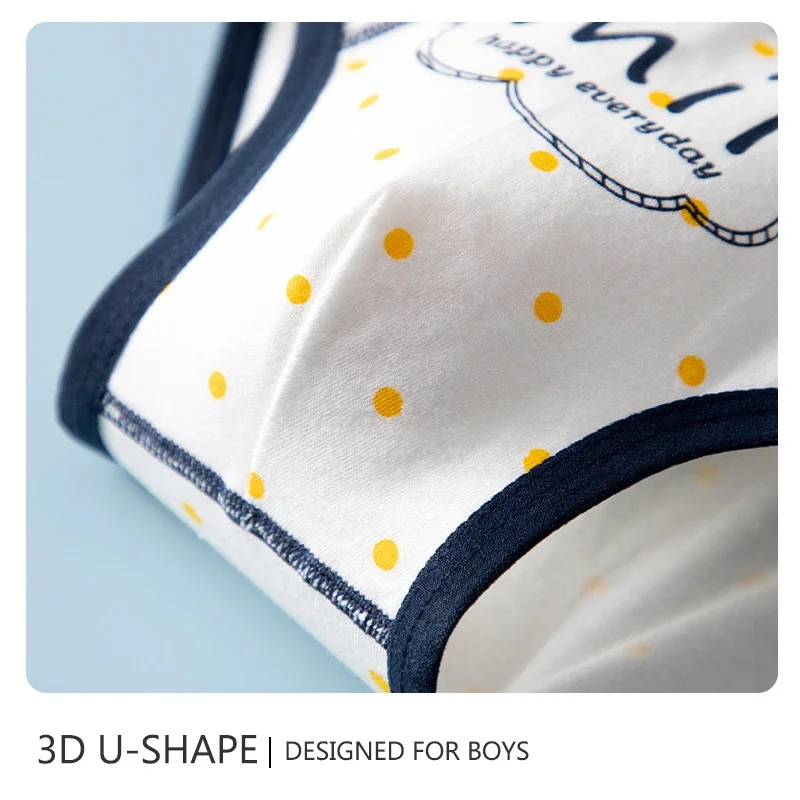 4pcs/Lot Boys Underwear Cotton Boxer Briefs Kids Underwear Baby Boy Shorts Breathable Toddlers Underpants Briefs Trunks1-14Years