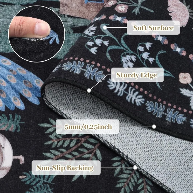 Carpet for Living Room Washable Non-slip Bedroom Rugs French Retro Advanced Coffee Table Mats Home Decoration Alfombra 러그 Tapis