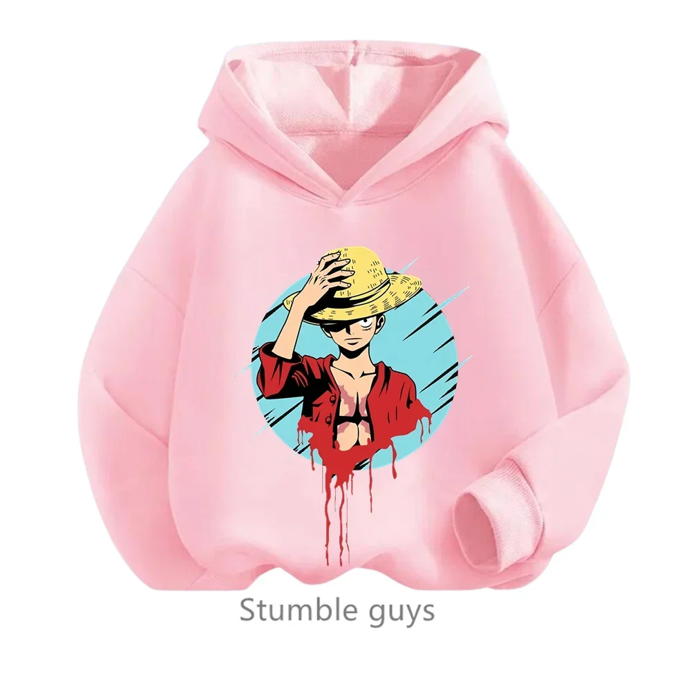 thumbnail image 1 of Ropa de primavera y otoño para niños, sudadera de una pieza para niños, ropa para niñas, sudadera de dibujos animados de Anime Luffy Zoro, traje para adolescentes, camisetas con capucha de Sonic, 1 of 5