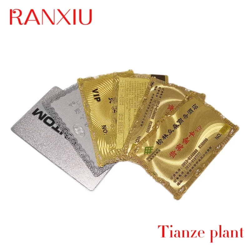 

Custom Fac Direct S Laser Engraved Custoized Gold Sier Stainls Steel etal Busins Card