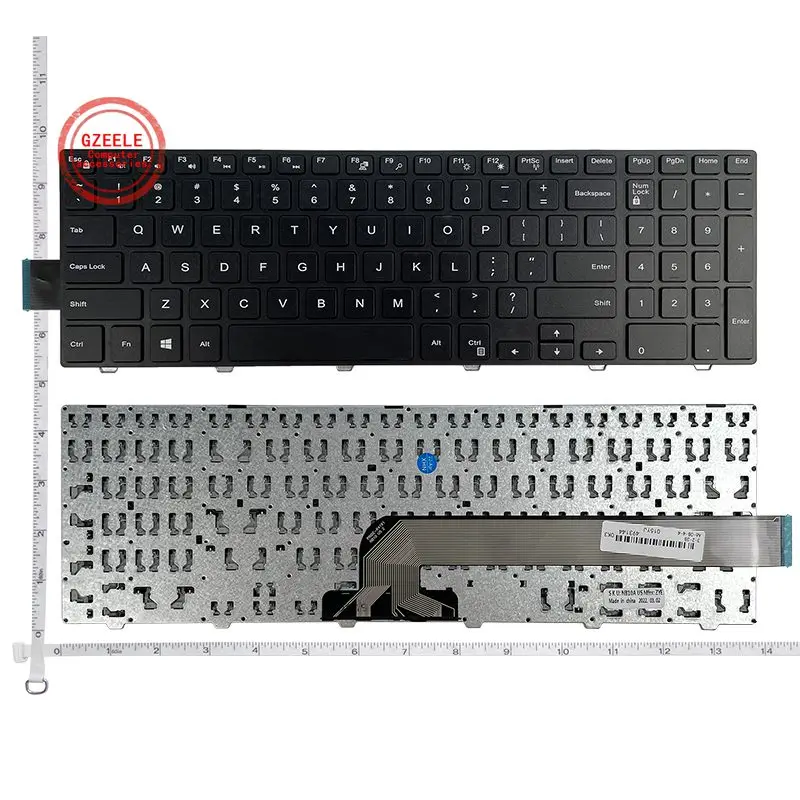 Teclado dos Eua para o Dell Inspiron 3551 3552 3541 3543 3542 3559 3565 3567 3551 3558 5566 5748 5749 5755 5758 5759 Teclado do Laptop 15